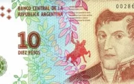 Billete 10 Pesos Argentinos Frente