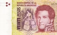 Billete 20 Pesos Argentinos Frente