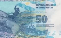 Billete 50 Pesos Argentinos Reverso