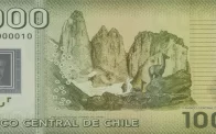 Billete 1000 Pesos Chilenos Reverso