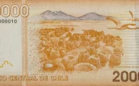 Billete 20000 Pesos Chilenos Reverso