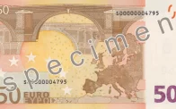 Billete 50 Euros Reverso