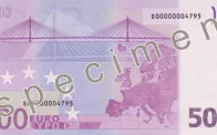 Billete 500 Euros Reverso