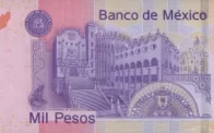 Billete 1000 Pesos Mexicanos Reverso