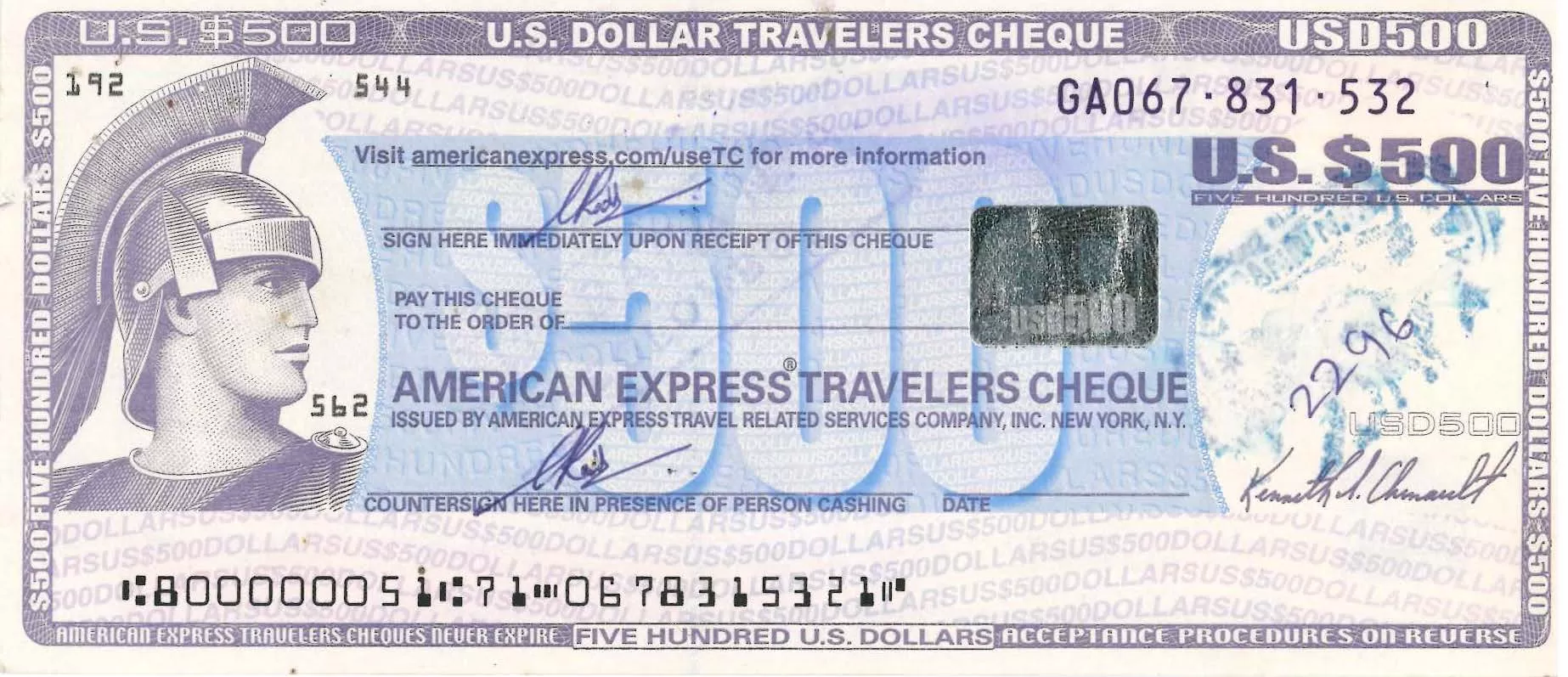 Cheque de viajero