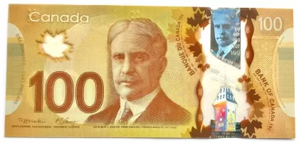 Billete dólar canadiense